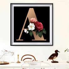 Load image into Gallery viewer, Diamond Painting - Full Round - English letter A (30*30CM)