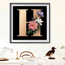 Load image into Gallery viewer, Diamond Painting - Full Round - English letter H (30*30CM)