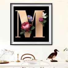 Load image into Gallery viewer, Diamond Painting - Full Round - English letter M (30*30CM)