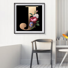 Load image into Gallery viewer, Diamond Painting - Full Round - English letter J (30*30CM)