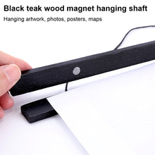 Load image into Gallery viewer, Magnetic Poster Hanger DIY Painting Photo Frame Teak Wooden Art 204mm