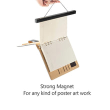 Load image into Gallery viewer, Magnetic Poster Hanger DIY Painting Photo Frame Teak Wooden Art 204mm