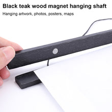 Load image into Gallery viewer, Magnetic Poster Hanger DIY Painting Photo Frame Teak Wooden Art  508mm