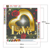 Load image into Gallery viewer, Diamond Painting - Full Round - Love rose (30*30CM)