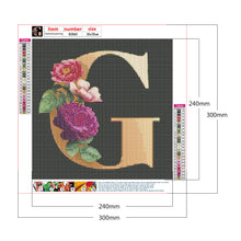 Load image into Gallery viewer, Diamond Painting - Full Round - Letter G (30*30CM)