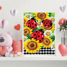 Load image into Gallery viewer, Diamond Painting - Full Round - Sunflower ladybug (30*40CM)