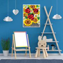 Load image into Gallery viewer, Diamond Painting - Full Round - Sunflower ladybug (30*40CM)