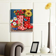 Load image into Gallery viewer, Diamond Painting - Full Round - Boots sunflower (30*30CM)