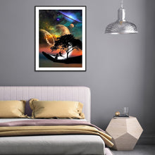 Load image into Gallery viewer, Diamond Painting - Full Square - Planet people silhouettes (50*60CM)