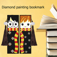 Load image into Gallery viewer, 2pcs Creative DIY Diamond Painting Bookmark Leather Tassel Tags Art