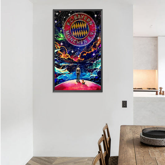 Diamond Painting - Full Round - Bayern Munich team logo (30*50CM)