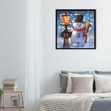 Load image into Gallery viewer, Diamond Painting - Full Round - Little snowman (30*30CM)