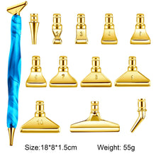 Load image into Gallery viewer, 13x 5D Resin Diamond Painting Pen Nibs DIY Craft Point Drill Pens Gold