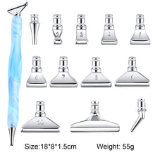 Load image into Gallery viewer, 13x 5D Resin Diamond Painting Pen Nibs DIY Craft Point Drill Pens Silver