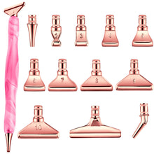 Load image into Gallery viewer, 13x 5D Resin Diamond Painting Pen Nib DIY Craft Point Drill Pen Rose Gold