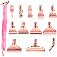 Load image into Gallery viewer, 13x 5D Resin Diamond Painting Pen Nib DIY Craft Point Drill Pen Rose Gold