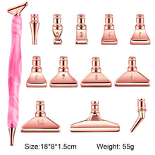 Load image into Gallery viewer, 13x 5D Resin Diamond Painting Pen Nib DIY Craft Point Drill Pen Rose Gold
