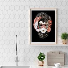 Load image into Gallery viewer, Diamond Painting - Full Round - mask woman (30*40CM)