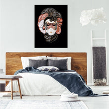 Load image into Gallery viewer, Diamond Painting - Full Round - mask woman (30*40CM)