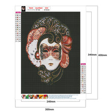 Load image into Gallery viewer, Diamond Painting - Full Round - mask woman (30*40CM)