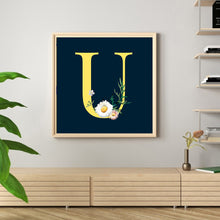 Load image into Gallery viewer, Diamond Painting - Full Round - sunflower flower alphabet (30*30CM)