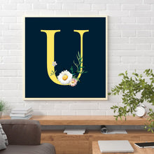 Load image into Gallery viewer, Diamond Painting - Full Round - sunflower flower alphabet (30*30CM)