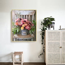 Load image into Gallery viewer, Diamond Painting - Full Round - bouquet on chair (40*50CM)