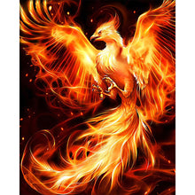 Load image into Gallery viewer, Diamond Painting - Full Round - flame phoenix (50*60CM)