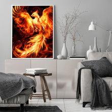 Load image into Gallery viewer, Diamond Painting - Full Round - flame phoenix (50*60CM)