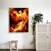Load image into Gallery viewer, Diamond Painting - Full Round - flame phoenix (50*60CM)