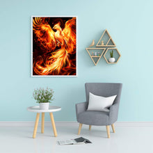 Load image into Gallery viewer, Diamond Painting - Full Round - flame phoenix (50*60CM)