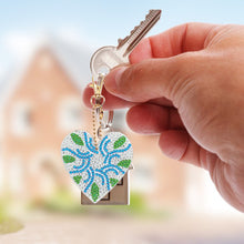 Load image into Gallery viewer, 5pcs Mosaic Diamond Painting Keychain 5D DIY Rhinestone Keyring Kit