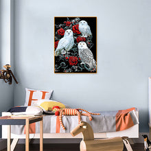 Load image into Gallery viewer, Diamond Painting - Full Round - rose owl (30*40CM)