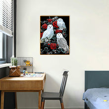 Load image into Gallery viewer, Diamond Painting - Full Round - rose owl (30*40CM)