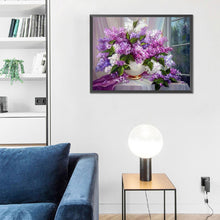 Load image into Gallery viewer, Diamond Painting - Full Round - vase bouquet (40*30CM)