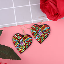 Load image into Gallery viewer, 5D DIY Diamond Painting Earrings Double-sided Heart Drop Earrings (RZ018)
