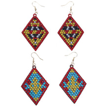 Load image into Gallery viewer, 5D DIY Diamond Painting Earrings Double-sided Diamond Drop Earrings (RZ021)