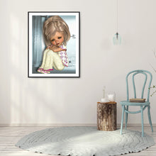 Load image into Gallery viewer, Diamond Painting - Full Round - big eyes girl (30*40CM)