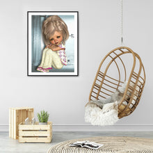 Load image into Gallery viewer, Diamond Painting - Full Round - big eyes girl (30*40CM)