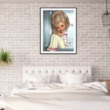 Load image into Gallery viewer, Diamond Painting - Full Round - big eyes girl (30*40CM)