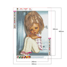 Load image into Gallery viewer, Diamond Painting - Full Round - big eyes girl (30*40CM)