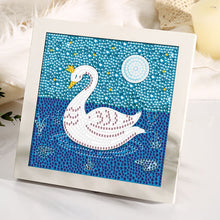 Load image into Gallery viewer, Diamond Painting - Full Crystal - little Swan (18*18CM)