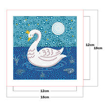 Load image into Gallery viewer, Diamond Painting - Full Crystal - little Swan (18*18CM)