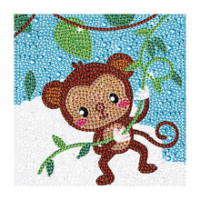 Load image into Gallery viewer, Diamond Painting - Full Crystal - little monkey (18*18CM)