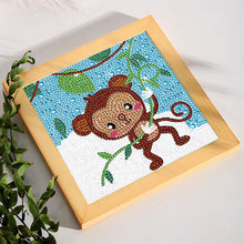 Load image into Gallery viewer, Diamond Painting - Full Crystal - little monkey (18*18CM)