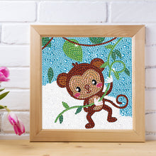 Load image into Gallery viewer, Diamond Painting - Full Crystal - little monkey (18*18CM)
