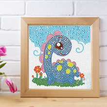 Load image into Gallery viewer, Diamond Painting - Full Crystal - little dinosaur (18*18CM)