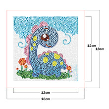 Load image into Gallery viewer, Diamond Painting - Full Crystal - little dinosaur (18*18CM)