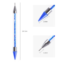 Load image into Gallery viewer, Dual Heads Dotting Wax Pen Point Drill Picker Nail Art Studs Dotter (Blue)