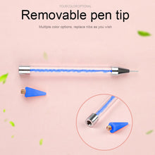Load image into Gallery viewer, Dual Heads Dotting Wax Pen Point Drill Picker Nail Art Studs Dotter (Blue)